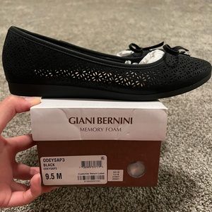 Breathable Flats - Giani Bernini Odeysa Slip-On Perforated Ballet Flats
